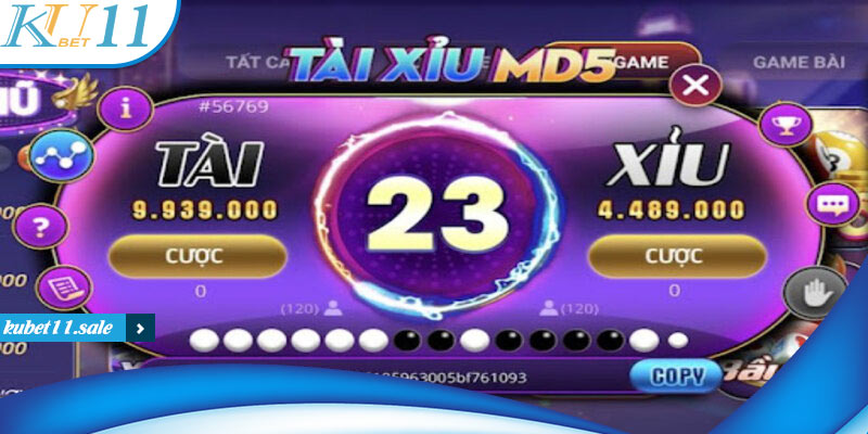 Tài xỉu MD5 - Tựa game kiếm tiền số 1 tại sảnh Kubet11